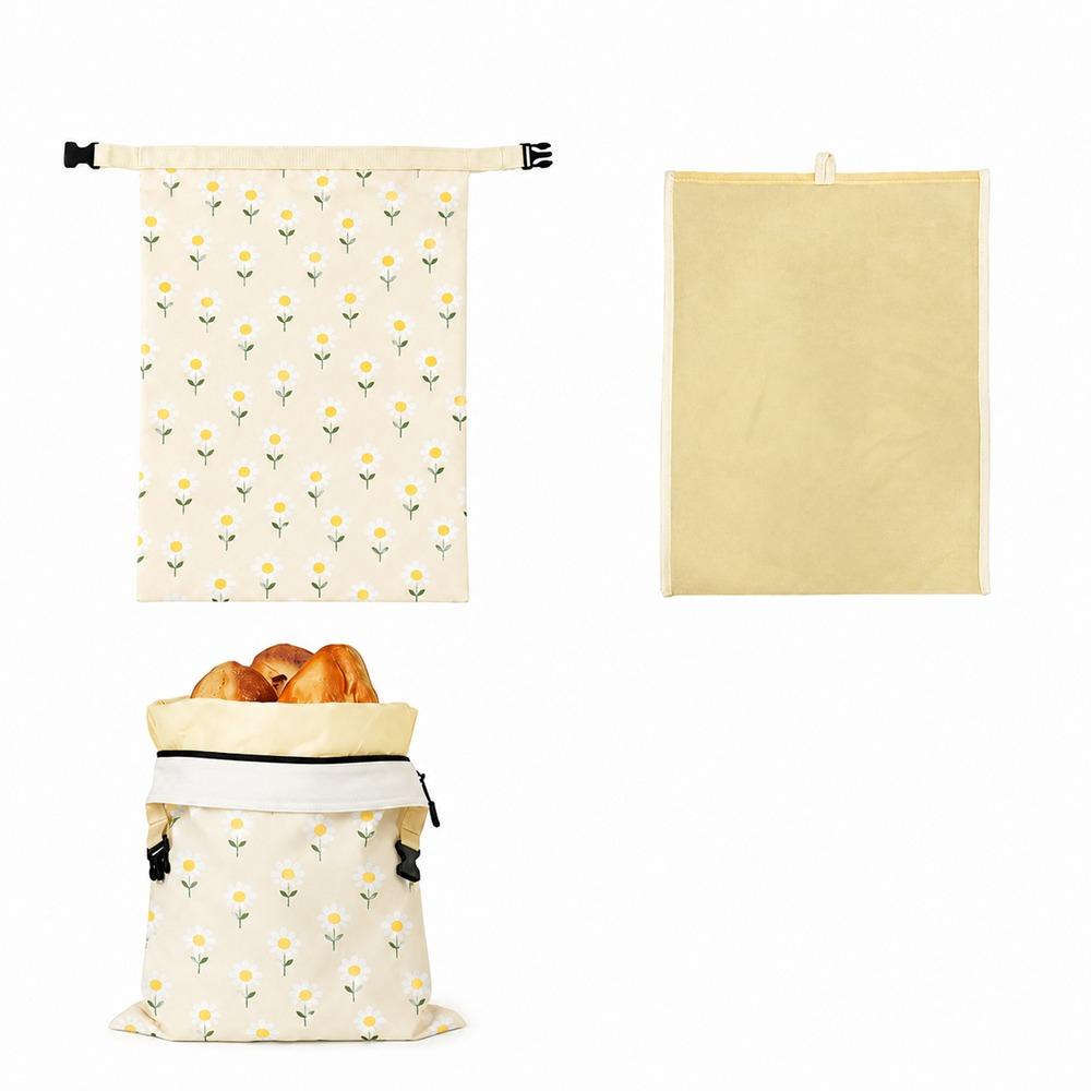 Sacos de Pão Reutilizáveis de Cera de Abelha Sacos de Armazenamento de Alimentos Revestidos com Cera de Abelha Sacos para Pão de Fermentação Natural Armazenamento de Queijo