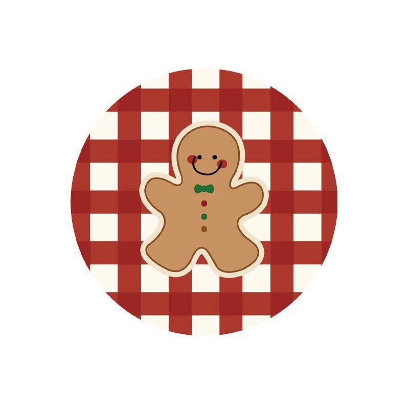 

Подставка в рождественском стиле, теплоизоляционная подкладка на обеденный стол, круглые подставки, подкладка под чашку, кухонные аксессуары, новогоднее украшение 2026 14x14cm