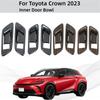 Car Stickers Styling Carbon Inner Door Handle Bowl Beze For Toyota Crown  ABS Cars Modification Decoration Accessories