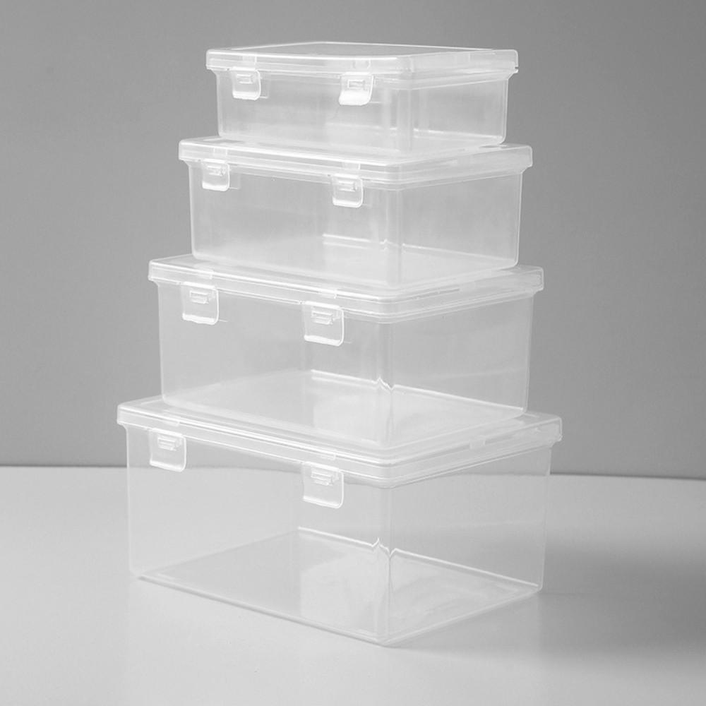 Scatola di Plastica Trasparente ad Alta Capacità Antipolvere con Coperchio Organizzatore per Cavi e Oggetti Vari Multifunzionale Scatola per Gioielli