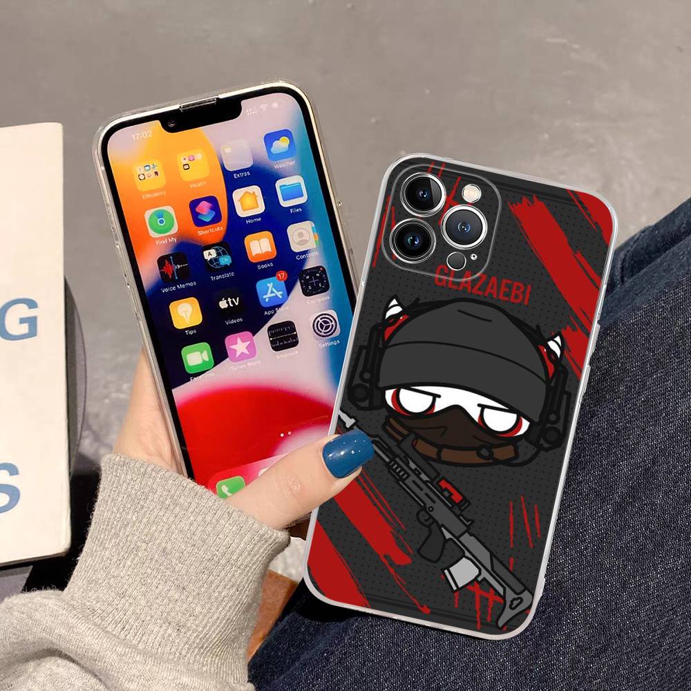 

Game R-Rainbow S-Siege S-Six Transparent Soft Phone Case For IPhone 15 12 14 16 17 13 Plus 11 Pro Max 13 Pro iPhone 14