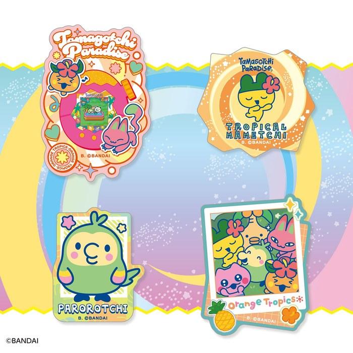 Bandai Tamagotchi Die-Cut Sticker Set 4 (Pack of 4) (20 Pieces Per Box)
