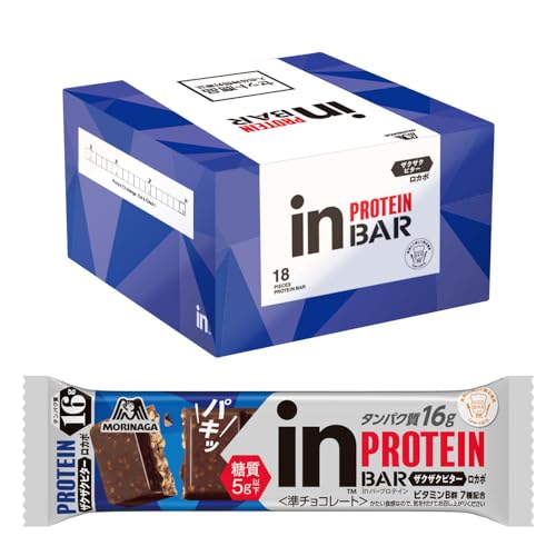 in Bar Protein <Zaku Zaku Bitter> 1 bottle x 18 bottles Morinaga & Co. Protein 7 types of B vitamins Carbohydrate less than 5g Locavo Made in Japan