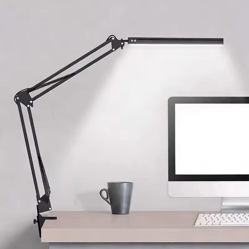 Led Folding Long Arm Eye Protection Lamparas Usb Reading Study Studio Portable Desktop Clip Light Desk Table Lamp for Students