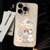 Cute puppy stacked music iPhone 17Promax mobile phone case transparent for Apple 16Pro space case 15