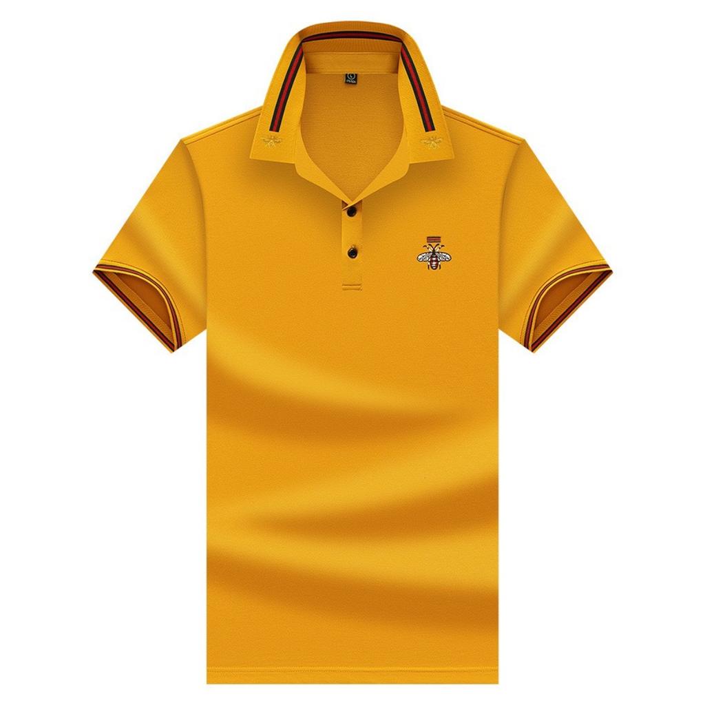 STORN Luxury Brand Quality Men's Polo Shirt Exquisite Bee Embroid Short Sleeve Summer Lapel T-Shirt Business Casual Trend Menswea Top