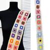 Borda de Crochê com Fita Vintage Renda Étnica Bordada Fita de Teia Tecida para Entusiastas de Artesanato e Alfaiates