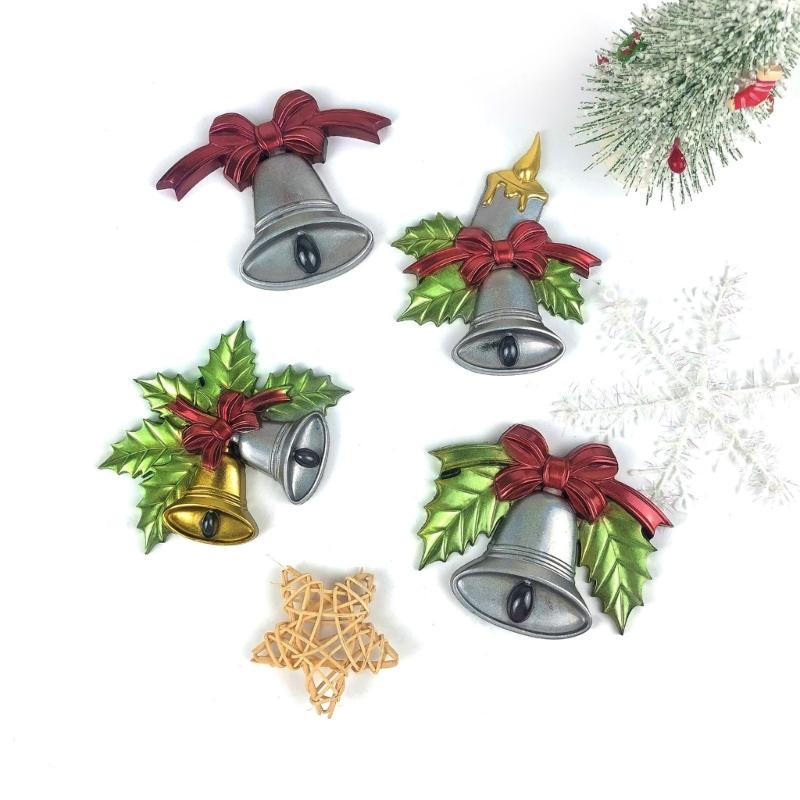 Reusable Epoxy Resin Mold for Indoor Outdoor Decors Christmas Bell Pendant Silicone Mold DIY Home Decor Ornament Molds