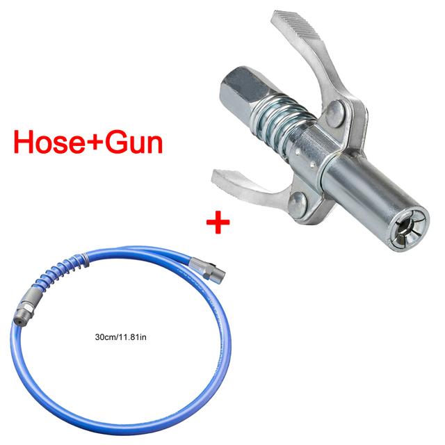 Raccord pour pistolet à graisse 10000 PSI NPTI/8 Pompe à huile Outil à pointe de graisse à libération rapide robuste Seringue pour voiture Pointe de lubrifiant Buse à graisse