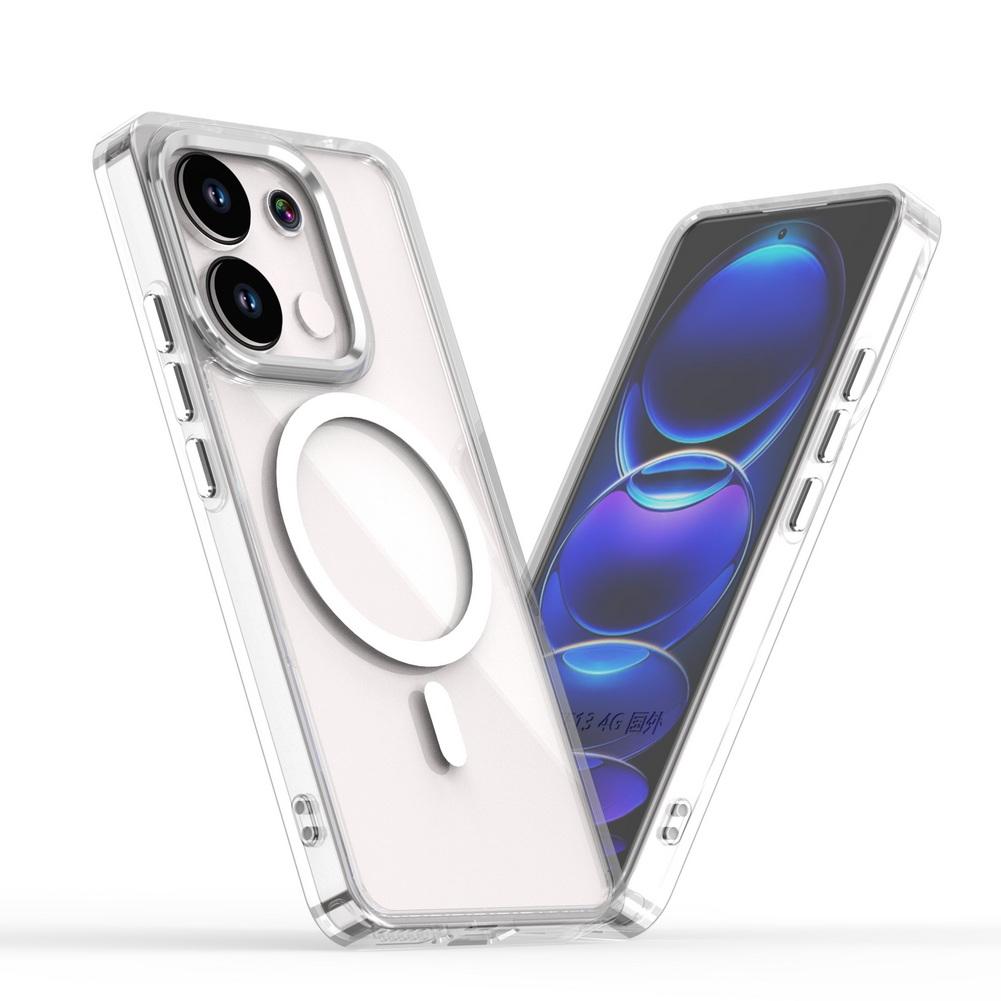 

Powerful Magnetic Magsafe Ring Metal Lens Buttons Case For Xiaomi Redmi Note 13 Pro 4G 12 11 Redmi 13c 12 12C 11A Protect Cover Redmi Note 13 4G