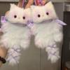 Kawaii Plush Kitten Pendant Handmade Diy Material Package Girls Children Toys Cute Hanging Gift