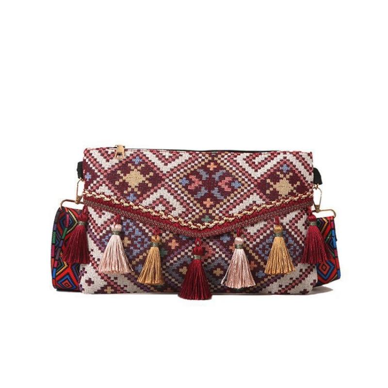 

Сумка на одно плечо Сумка в этническом стиле Сумка через плечо Модная и индивидуальная сумка арбуз красный