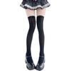 Lolita Socks Bow Knee Socks Calf Socks Gray JK Stockings Women's Ribbon Butterfly Long Socks
