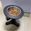 Pet High-footed Stainless Steel Stand Bowl Height Adjustable Prevent Knocking Cat's Rice Bowl Pet Feeding Supplies Accessories