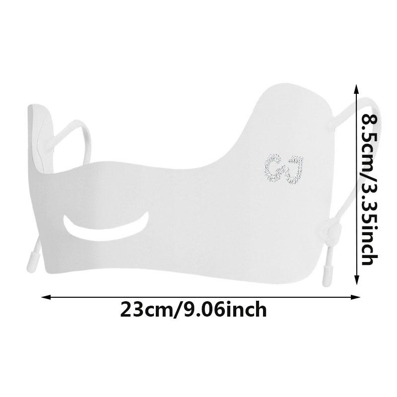 Summer Ice Silk Sunscreen Face Mask Women Outdoor Sunshade UV Protection Mask Breathable Sun-proof for Golf Sports