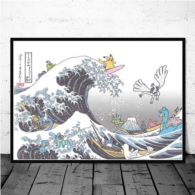 Great Wave Pikachu & Friends 葛飾北斎 Great Wave Pikachu & Friends Puzzle (1,000 Pieces) | Pokémon