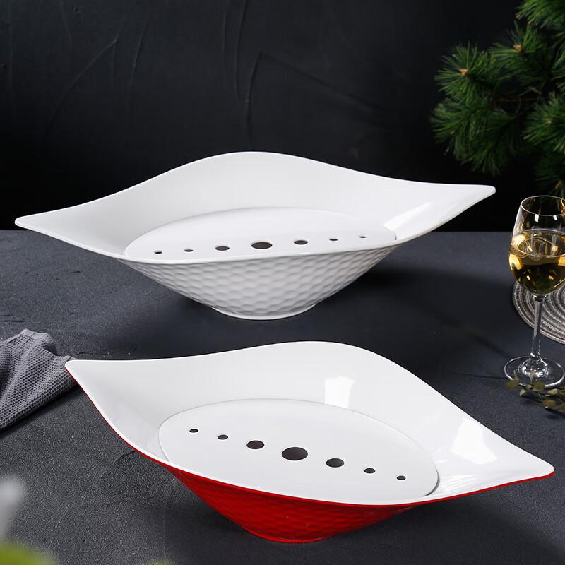 Japanese Style Conch-shaped Melamine Sashimi Dry Ice Plate