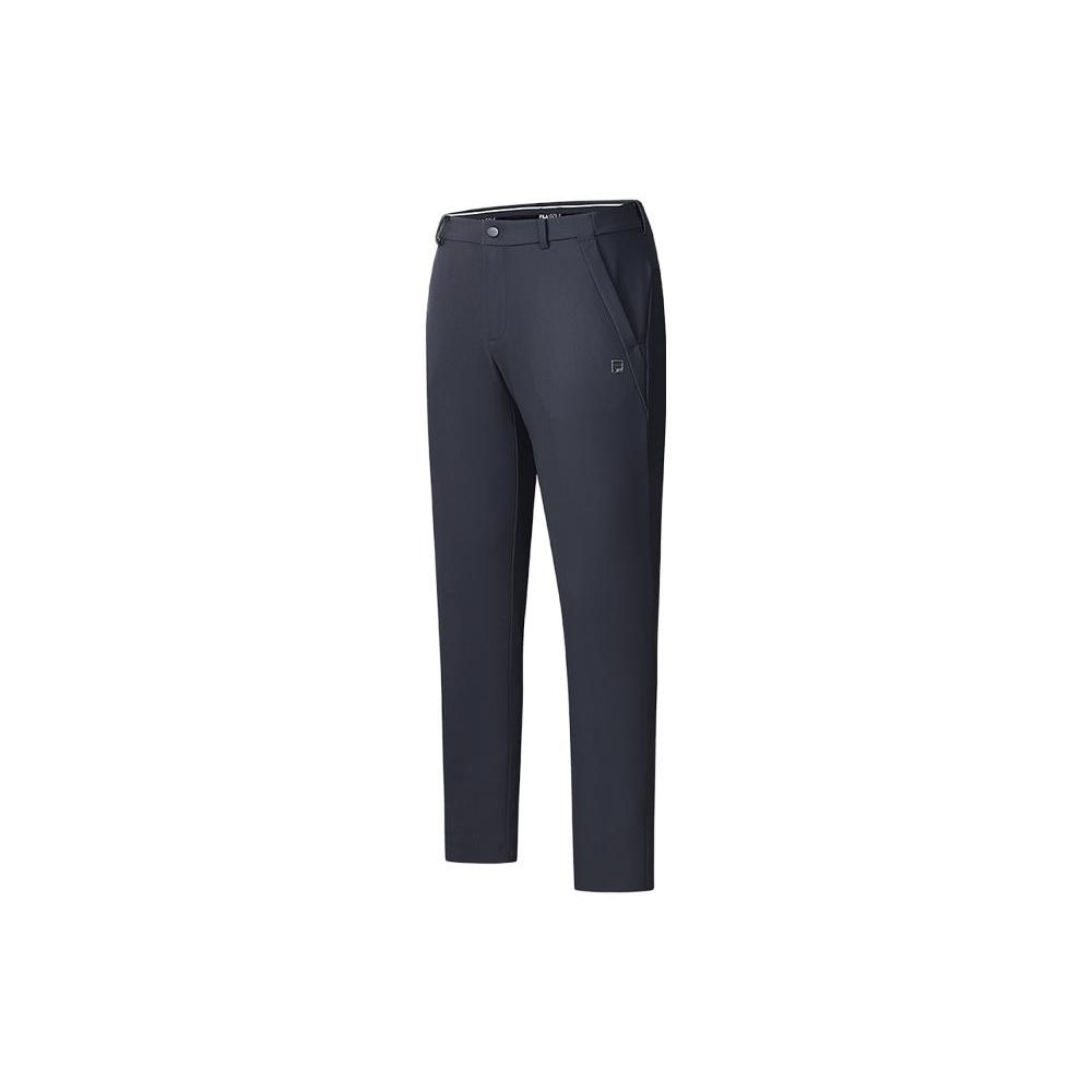 FILA Golf Series Solid Color Elite Straight Leg Knit Casual Pants Men bottoms Legendary-Blue A11M415602F-NV
