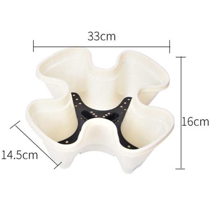 Trojrozměrný vícevrstvý plastový květináč na zeleninu a jahody