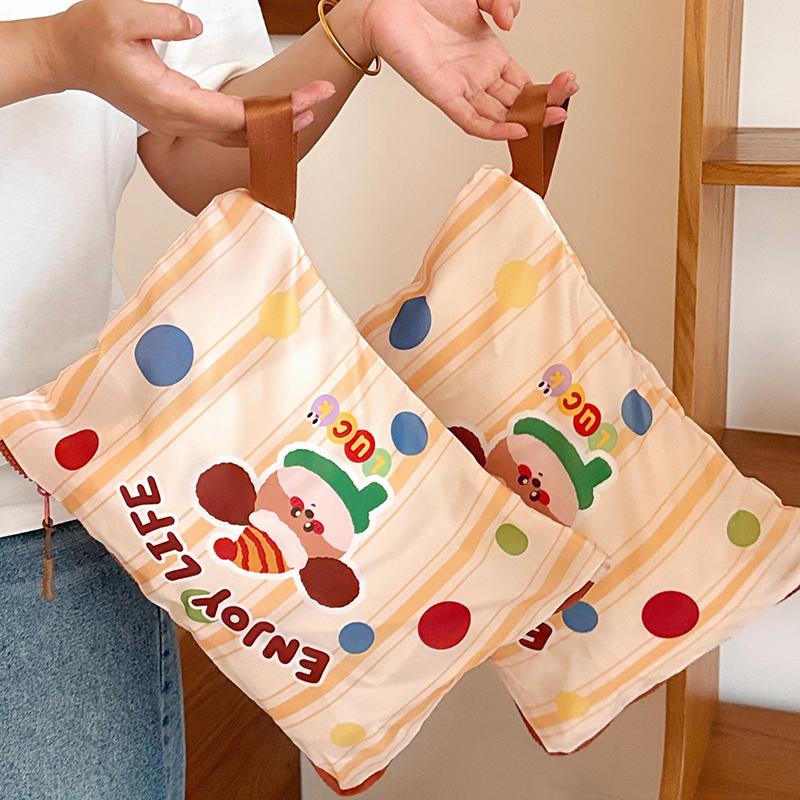 Cute Cartoon Pattern Cosmetic Bag Portable Travel Toiletry Bag Large Capacity Makeup Bag Storage Pouch For Girls Gift