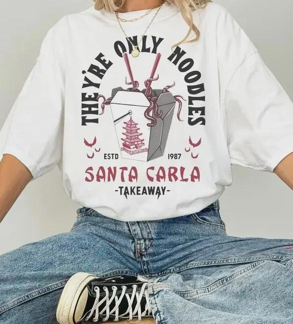 Lost Boys They re Only Noodles Tee, Santa Carla Retro Movie Shirt 4XL