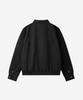 BUCKLE DOWN Simple Oversized Lyocell Twill Jacket (Black)