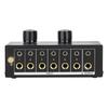 Compactly 6Channel Audios Switcher For Clear Sound And Easy Setups Eliminates Noise and Sound Interferences Selector