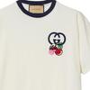 GUCCI T Shirts Men's Ecru Crew Neck Moderate Straight Fit 785345-XJGIK-9088