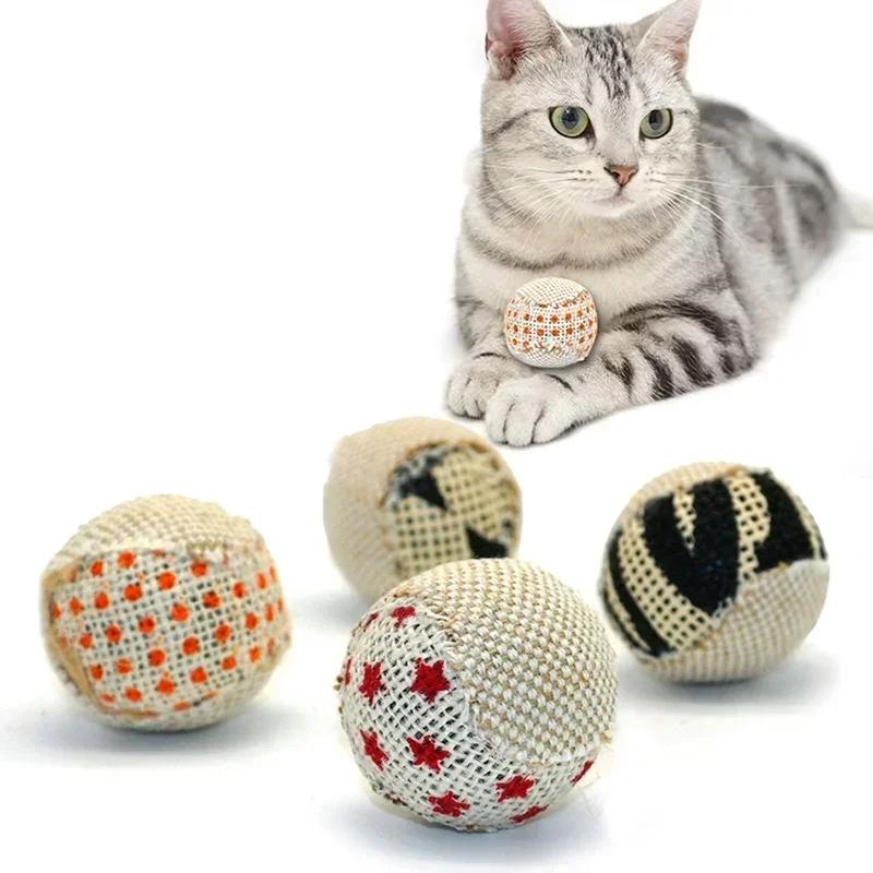 Zufälliger Stil Kleiner Ball Katzenspielzeug Interaktives Katzenspielzeug Spielen Kauen Rassel Kratzen Fangen Haustier Kätzchen Katze Übungsspielzeug Bälle Werkzeuge