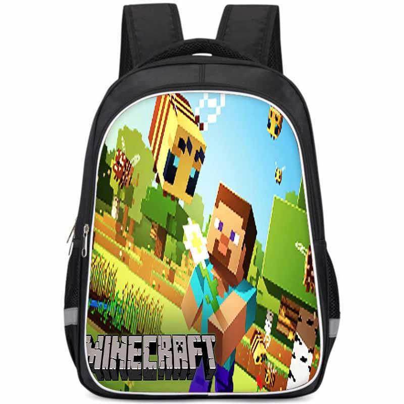 

Spacious My World Double Layer Backpack Lightweight Oxford Cloth School Bag For Kids StyleA,S