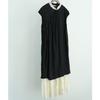 Johnature Women Vintage Jacquard Dresses Stand Sleeveless Button Summer Patchwork Lace Chinese Style Soft A-Line Dress