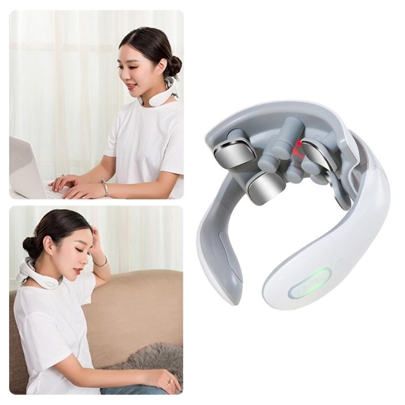 Neck Massagers for Pains Relief Deep Tissue,Electric Portable Neck Massagers with Heat for Women Men Gift