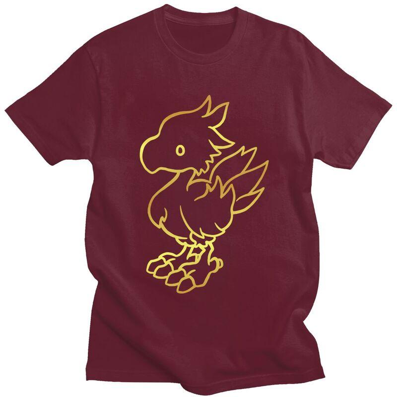 Custom Mens Final Fantasy Chocobo T Shirt Short Sleeve Cotton Tshirt Classic Tshirt Casual Tee Clothes