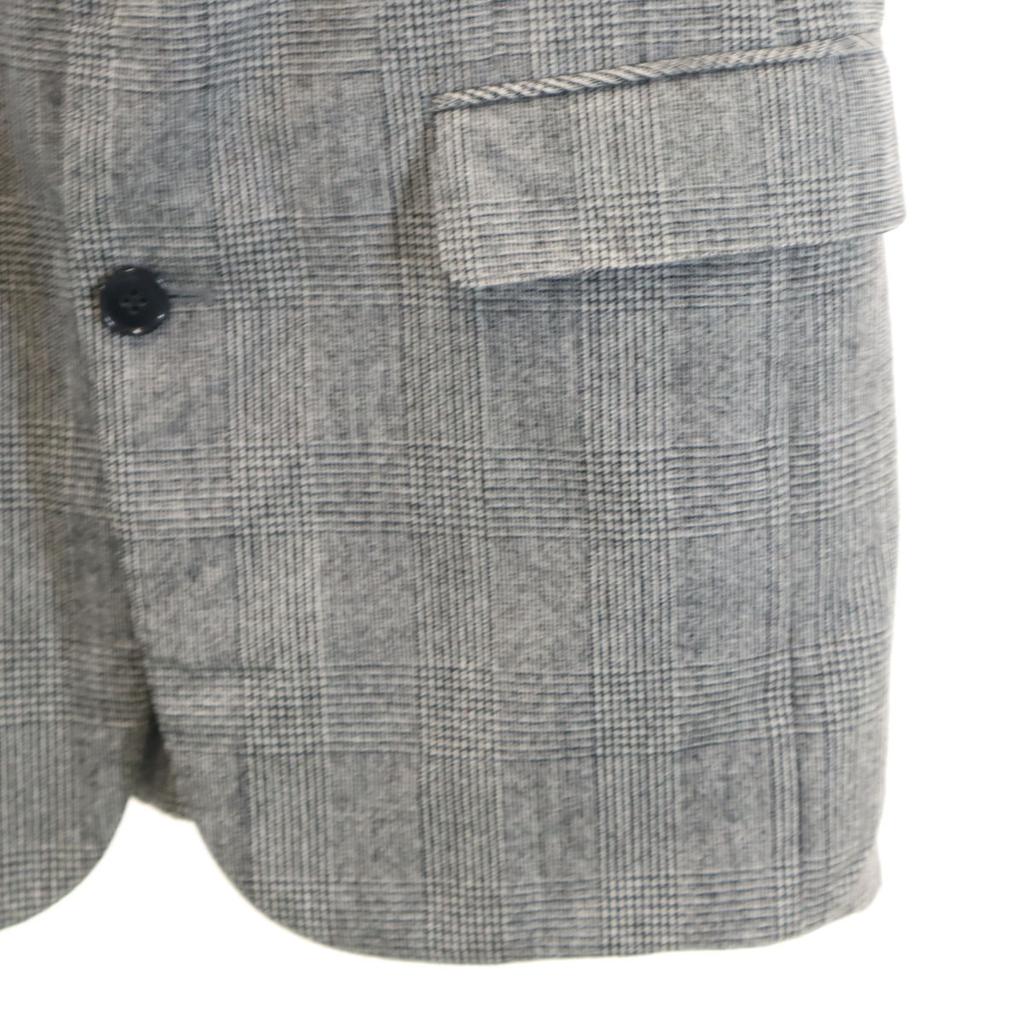 LANVIN Glen check tailored jacket Setup M gray Men's Used