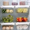 Kitchen Storage Box Fruit Vegetable Preservation Organizer Transparent Egg Container Under-Shelf Refrigerator Drawer