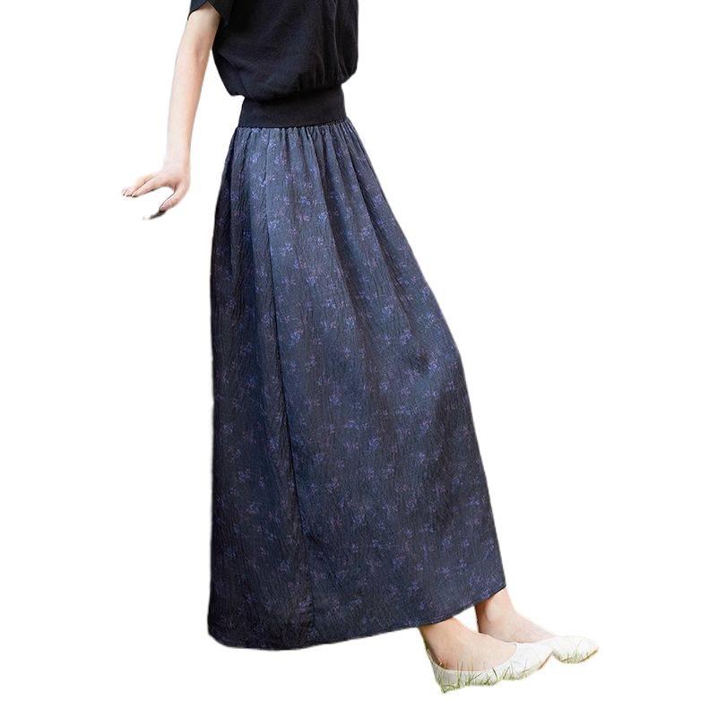**"Retro Artistic Ethnic Style Skirt - Spring/Summer Collection"**