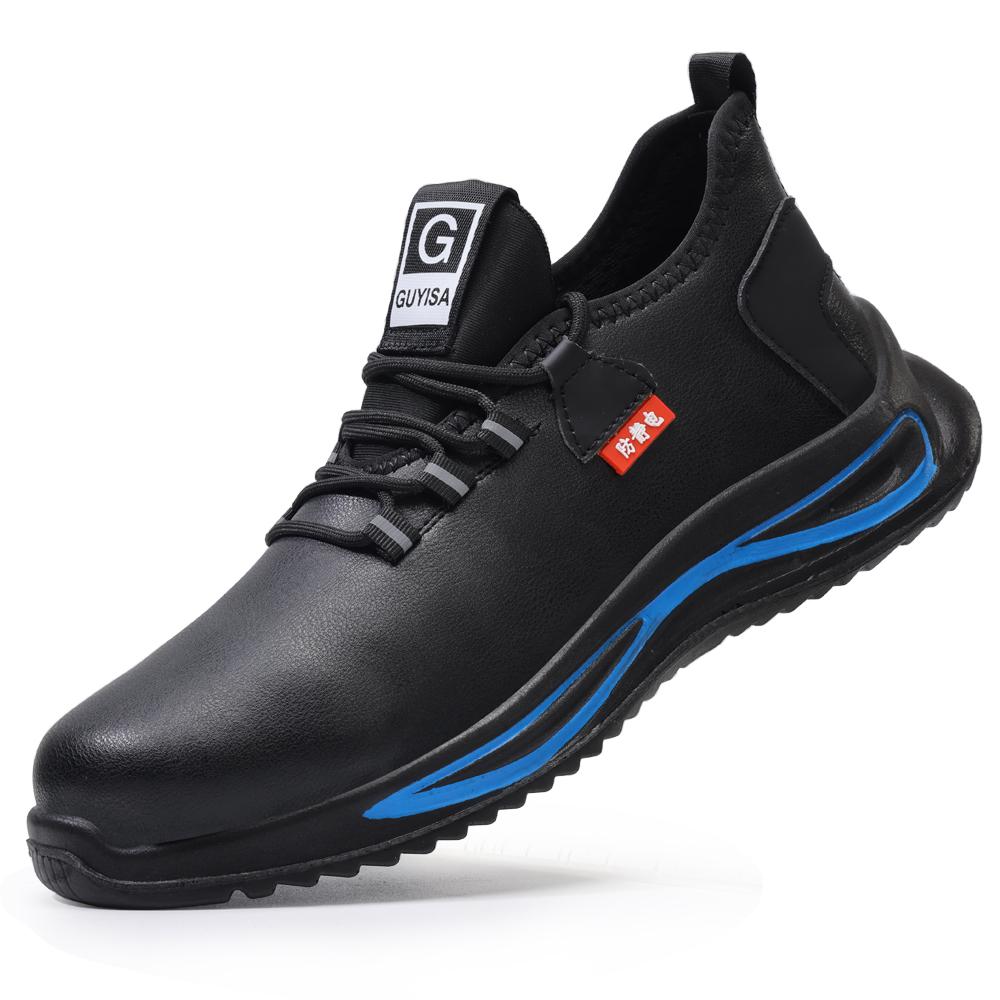 Work Sneakers Men Safety Shoes Construction Steel Toe Work Shoes Black Men s Safety Boots Anti-static Winter Protective Sneakers 36 чёрный