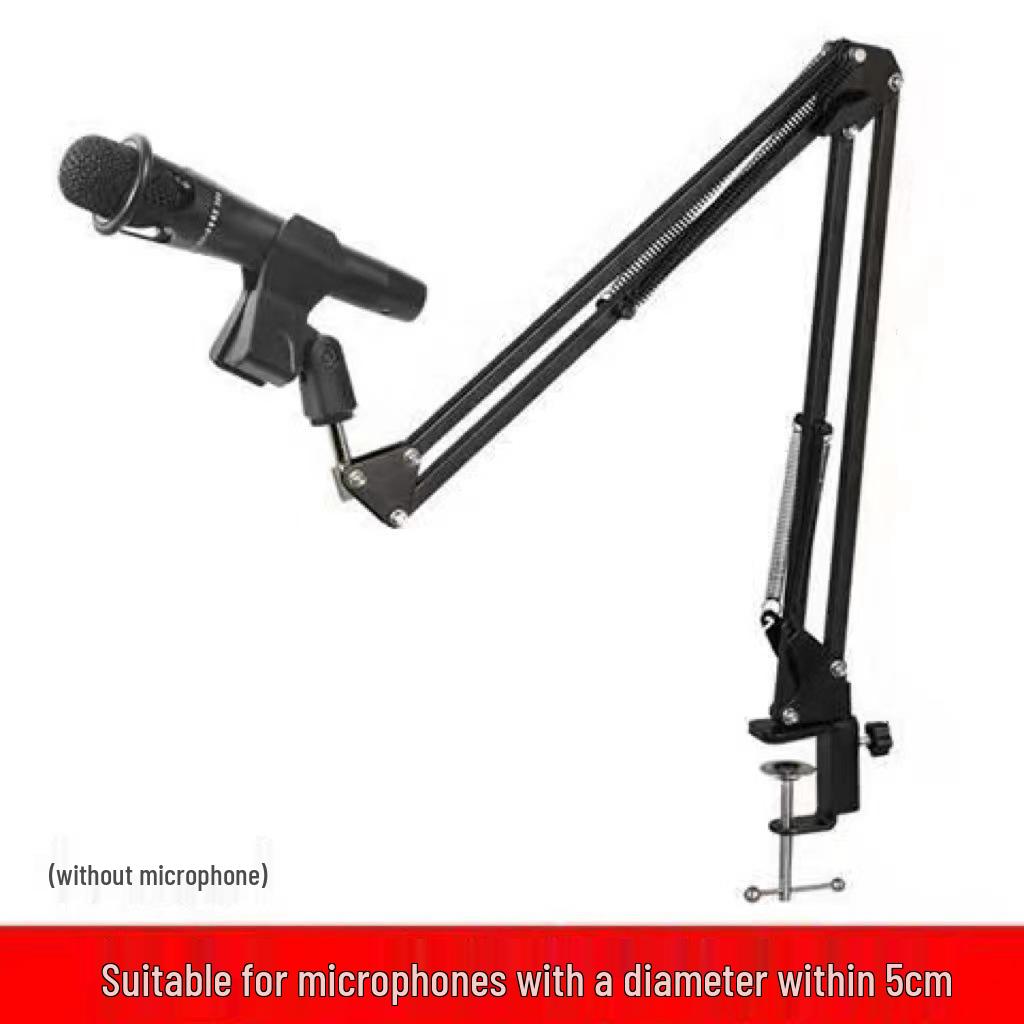 Retractable Shockproof Boom Arm Stand for Phone & Tablet - Universal Desktop Mount for Live Streaming.