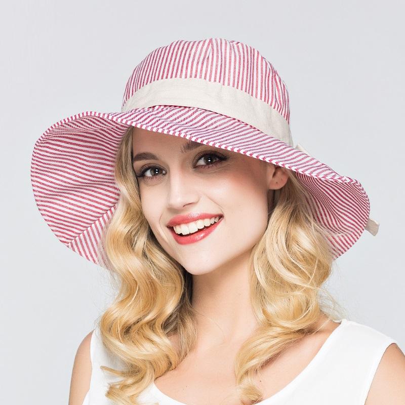 

Женские летние хлопковые шляпы 2018, шляпа-ведро с широкими полями, модные солнцезащитные козырьки для девочек, повседневная пляжная шляпа от солнца, синяя регулируемая B-7361