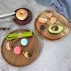 1Pcs Irregular Oval Serving Tray Wood Dinner Plates Fruit Dishes Dry Fruit Sushi Tea Tray Bread Wooden Plate Home Decoration