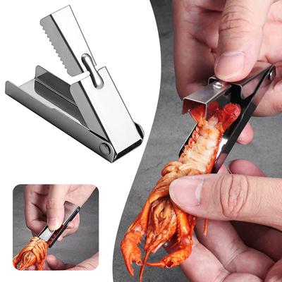 Stainless Steel Shrimp Peeler,Manual Crayfish Sheller Seafood Shell Extraction Tools,Seafood Tool,For Restaurant Kitchen Tools