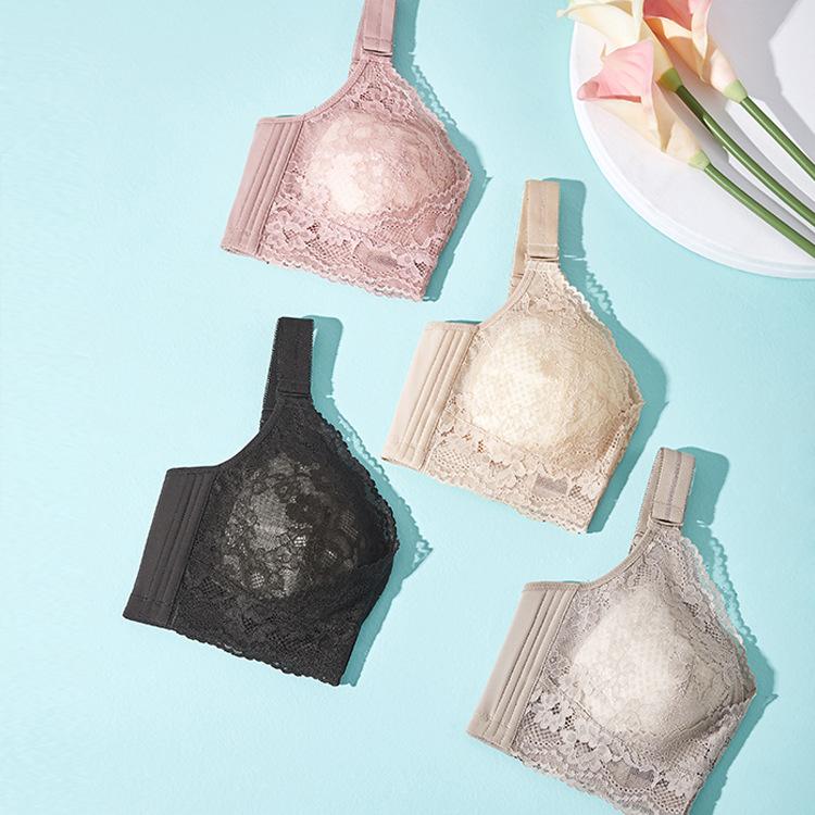 Thin Lingerie Women's Plus-size Bra Adjustable Gathering Bra Breast Retraction Anti-sagging Bra Push Up Bra
