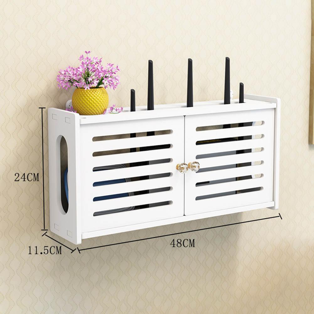 Box Wifi Router Rack Wireless Bracket Cable Hanging Holder Living Room Organizer Plastic Storage Multi-purpose