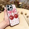 Cute cherry Phone Case For iPhone 17,16,15,14,13,12,11 Plus,Pro Max,XS,Colorful Silver Black Cover