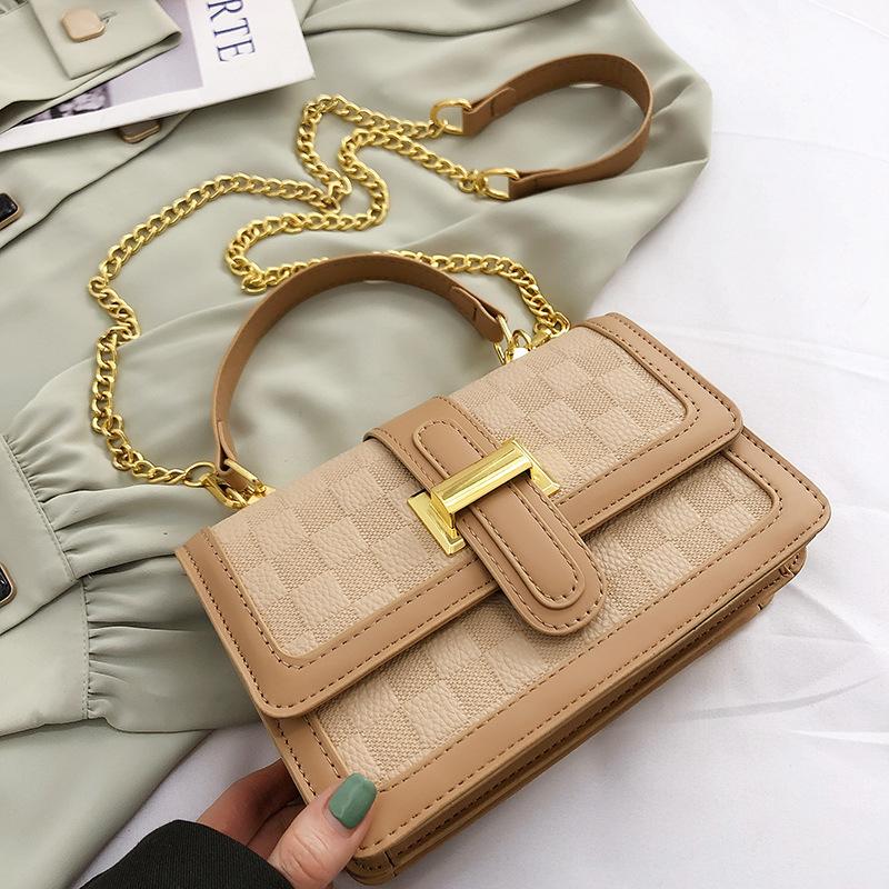 New Women's Shoulder Bag, Messenger Bag, Fashionable Women's Bag, Personalized Retro Portable Temperament Small Square Bag