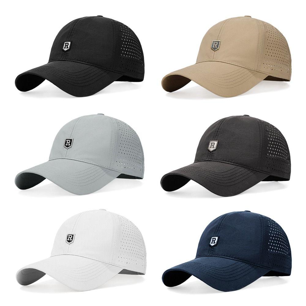 Quick Dry Summer Baseball Cap Breathable Sports Cap Outdoor Sun Hats  Men Women