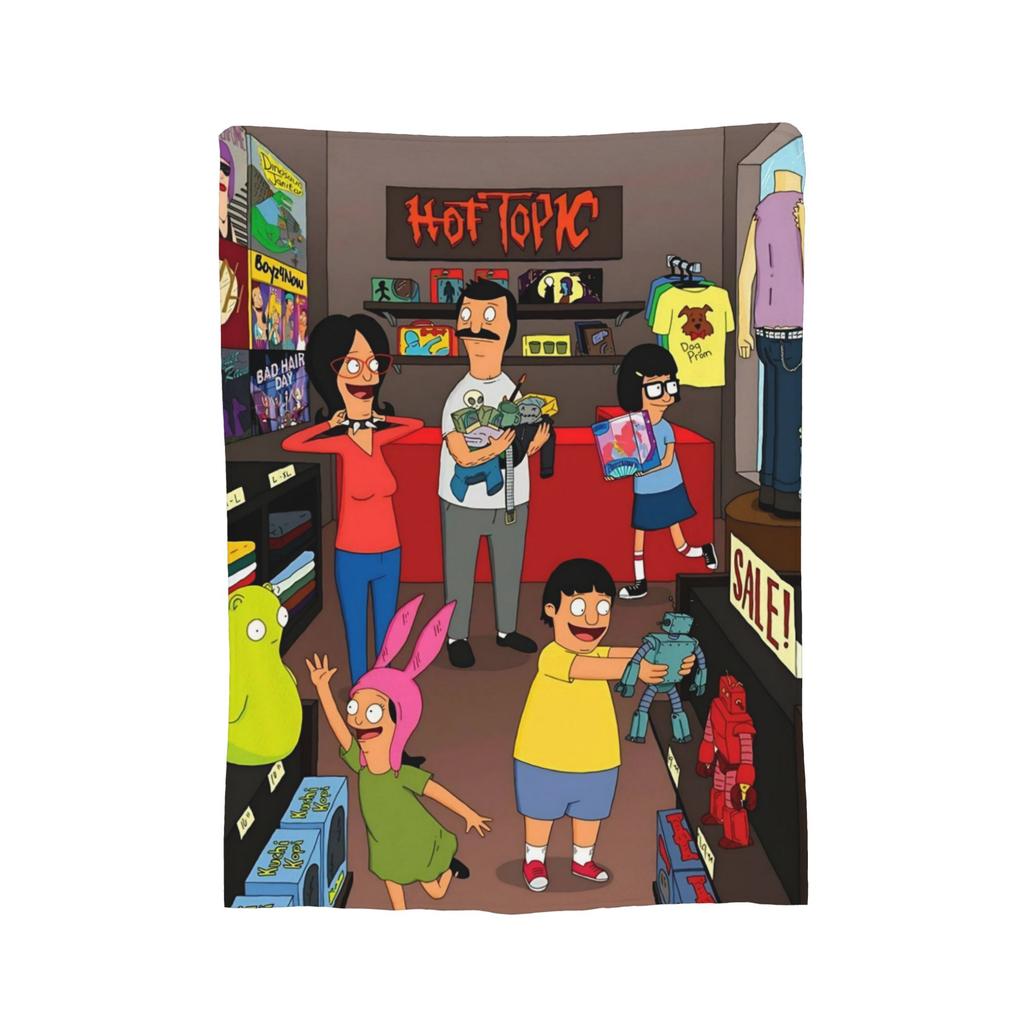 B-Bob Burgers Thanksgiving  Blanket Multiple Sizes Super Soft Cozy  Throw Blankets for Sofa Couch and Bed