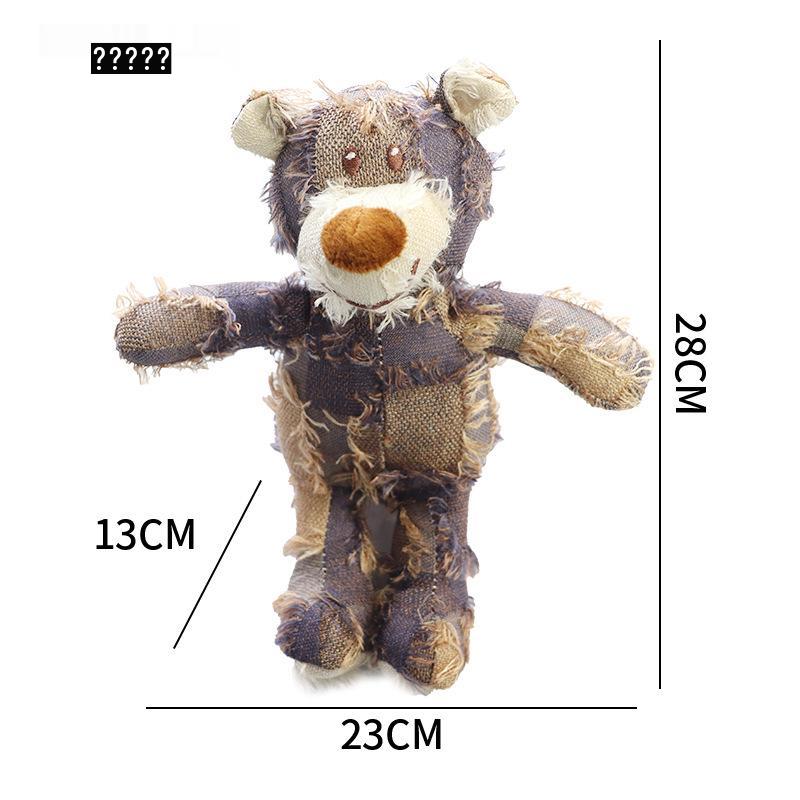 Durable Beggar Bear Dog Teething Plush - Bite-Resistant and Not Easy To Tear