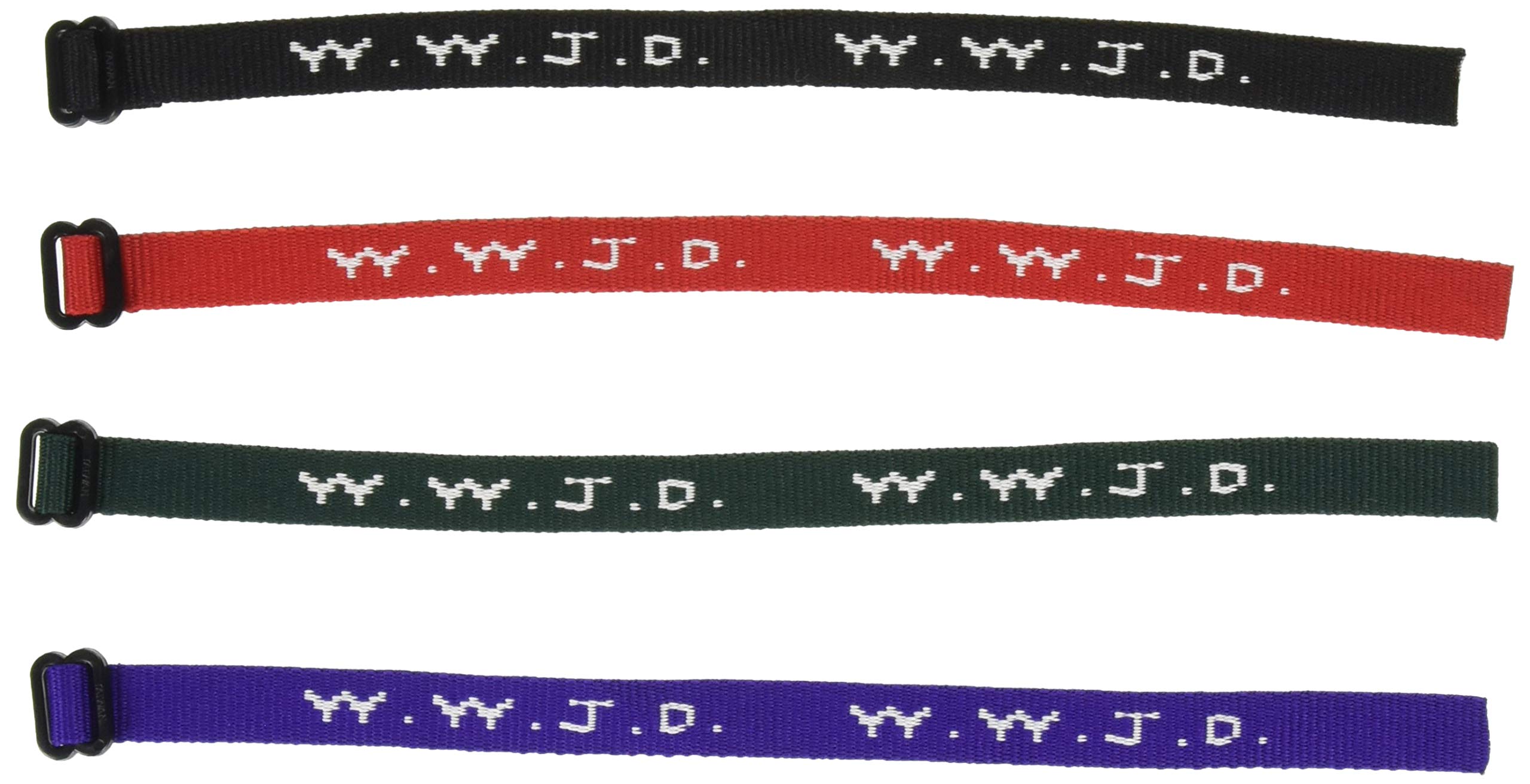

W.W.J.D. Webbing Bracelet Assortment (12 pc) by Rhode Island Novelty