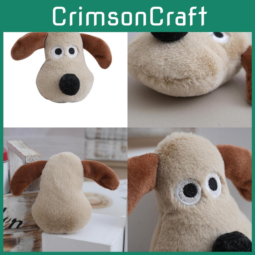 Plush Dog Keychain Stuffed Animal With Soft Long Pile Fur For Bag Decor Gift